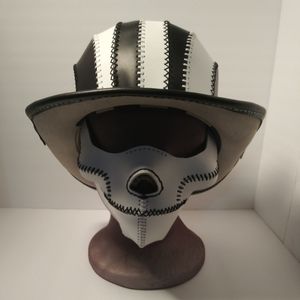 🇺🇸 Custom Leather Bowler Hat & Face Mask Set
